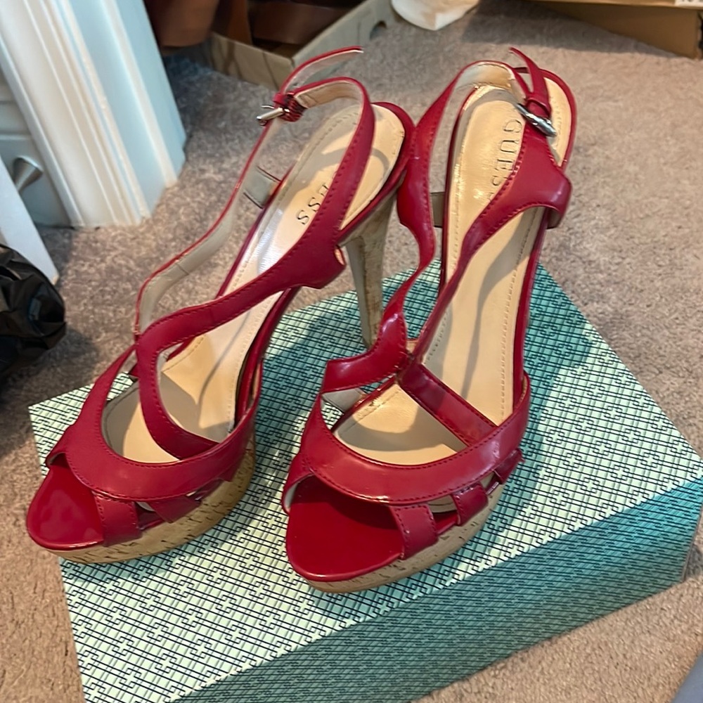 Women’s Red patent sandals